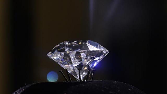 Faceted Diamond Specimen